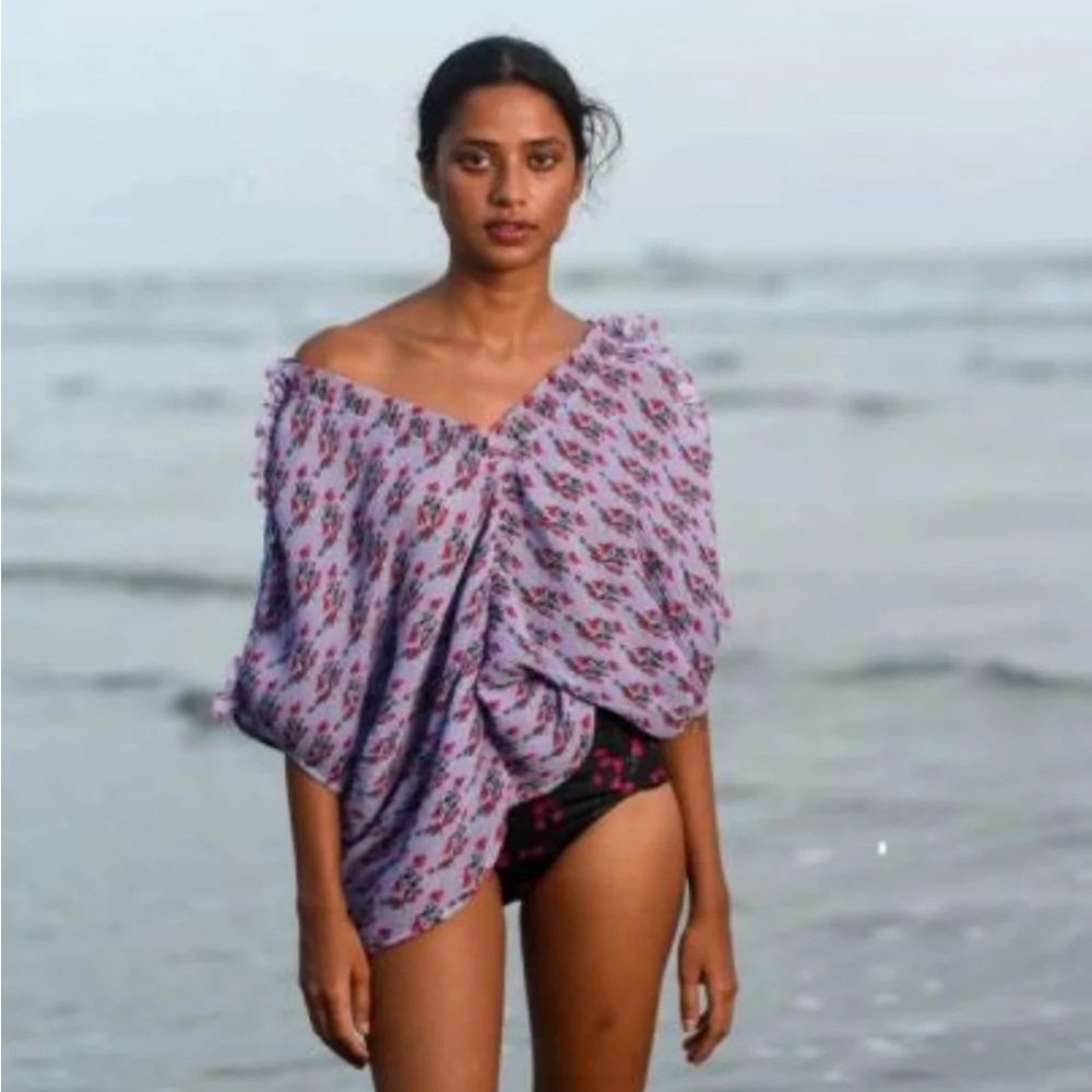 Verandah PLEATED RELAXED DRAPE TOP
